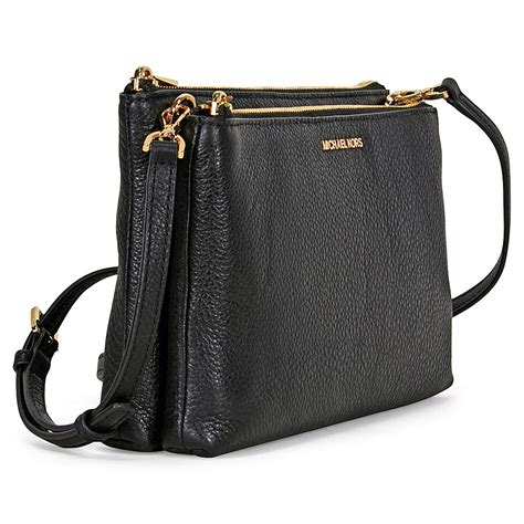 michael kors double zip|michael kors double zipper crossbody.